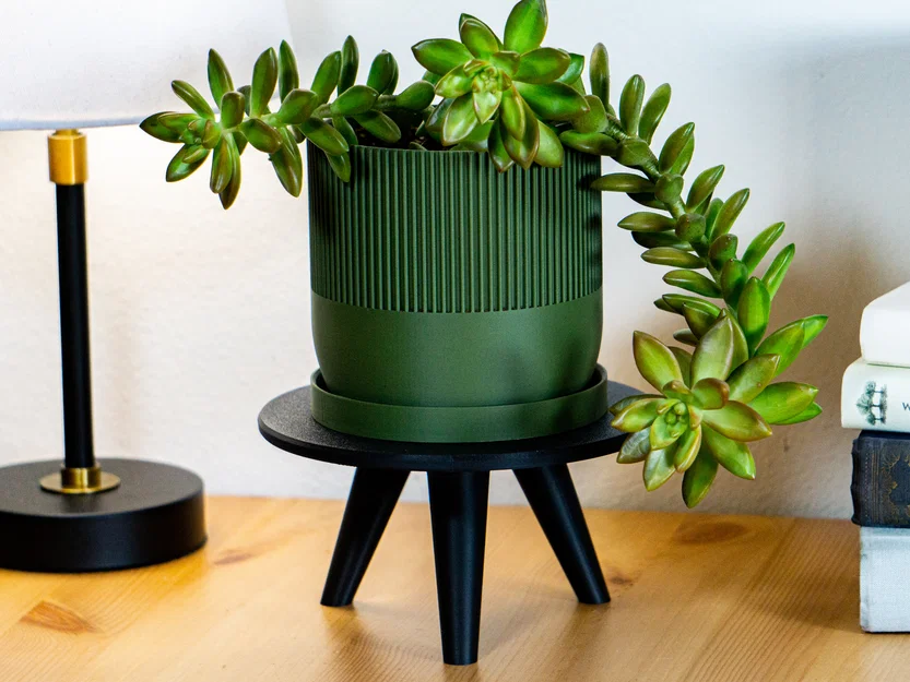 Kệ kê chậu cây mid-century modern đơn giản – dễ in – nhiều kích thước - Image 7