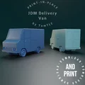 Mô hình xe tải JDM Delivery Van in 3D (Print-in-place) - Thumbnail 1