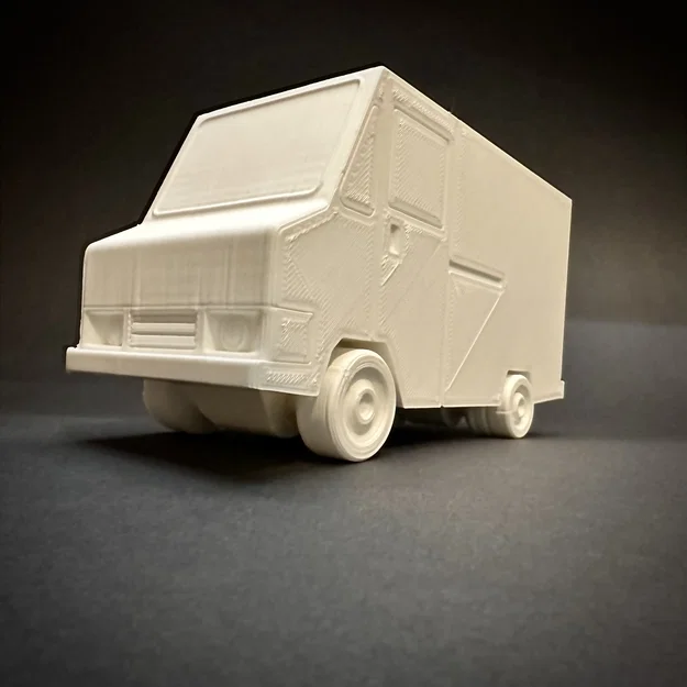Mô hình xe tải JDM Delivery Van in 3D (Print-in-place) - Image 2