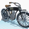 Mô hình xe mô tô cổ điển Harley Davidson 1910 - In 3D siêu chi tiết - Thumbnail 2