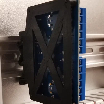 Ngàm gắn module relay 4 kênh lên thanh ray DIN (DIN Rail Mount)