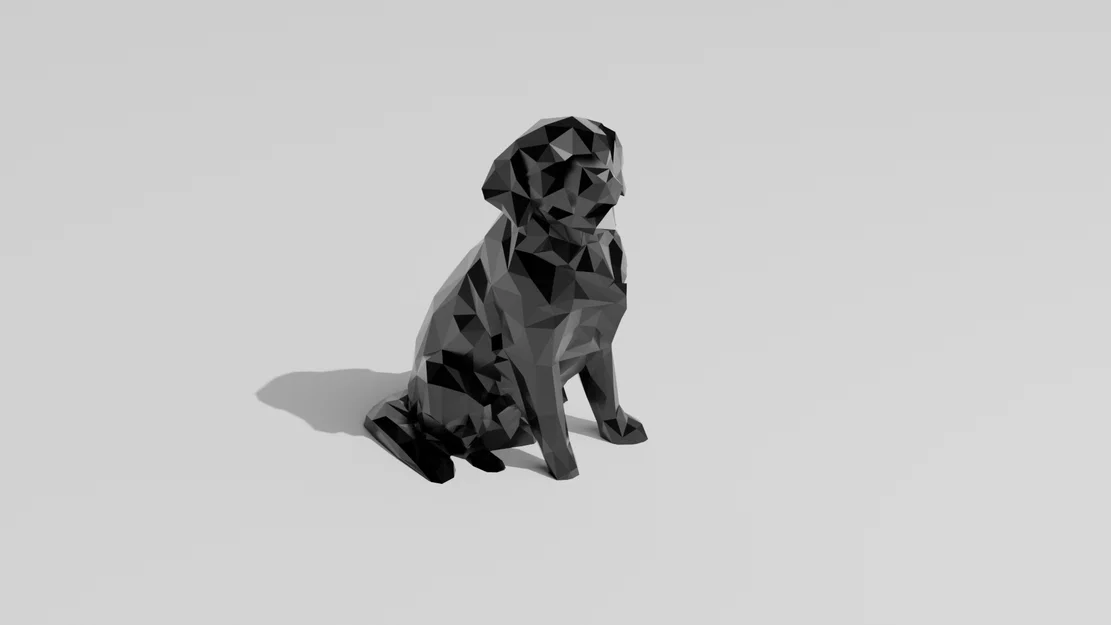 Low Poly Golden Retriever - Image 2