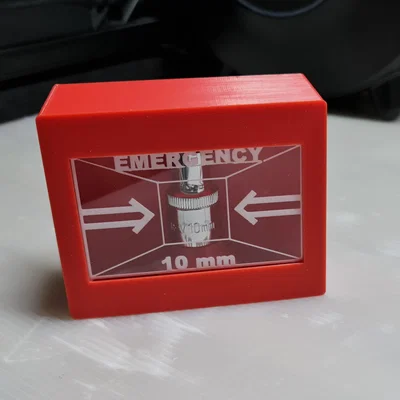 Hộp trưng bày đầu tuýp 10mm khẩn cấp độc đáo cho thợ cơ khí