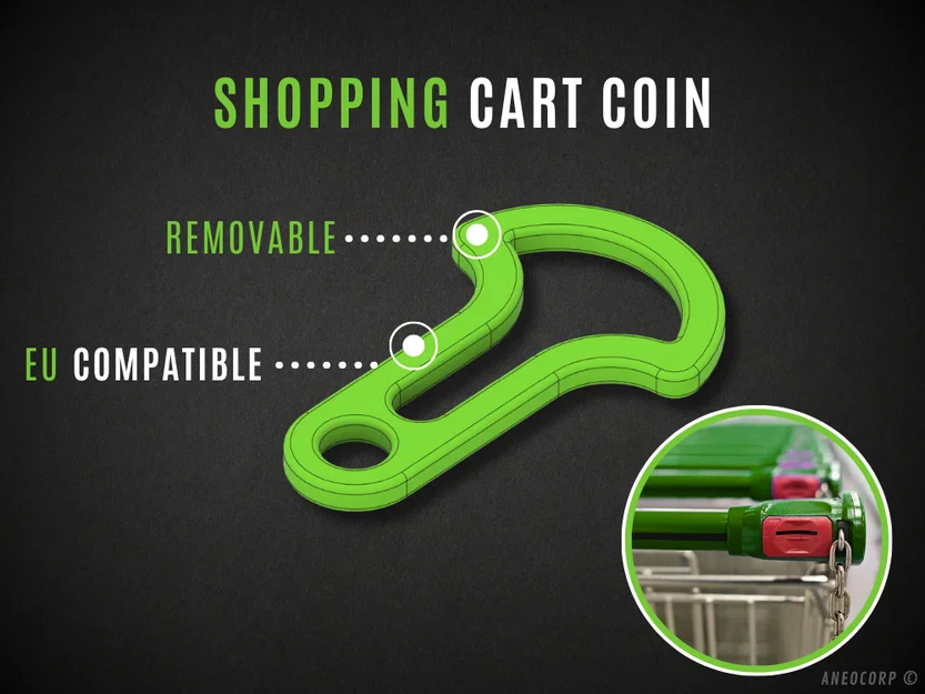 Đồng xu mở xe đẩy mua sắm (Shopping Cart Coin) - Image 1