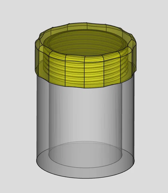 Hộp có nắp vặn ren – tùy chọn có hoặc không có lỗ - Image 1
