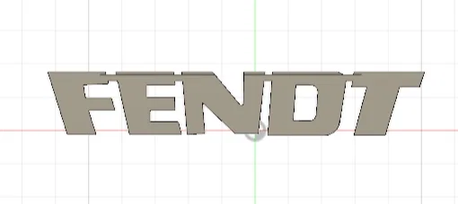 Mô hình Logo Fendt 3D (Fendt Schriftzug) độc đáo và tinh xảo - Image 1