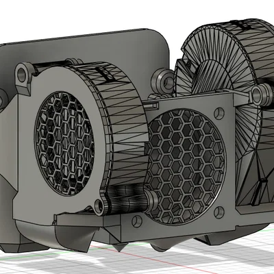 Nâng cấp làm mát hotend Sunlu T3 + adapter direct drive