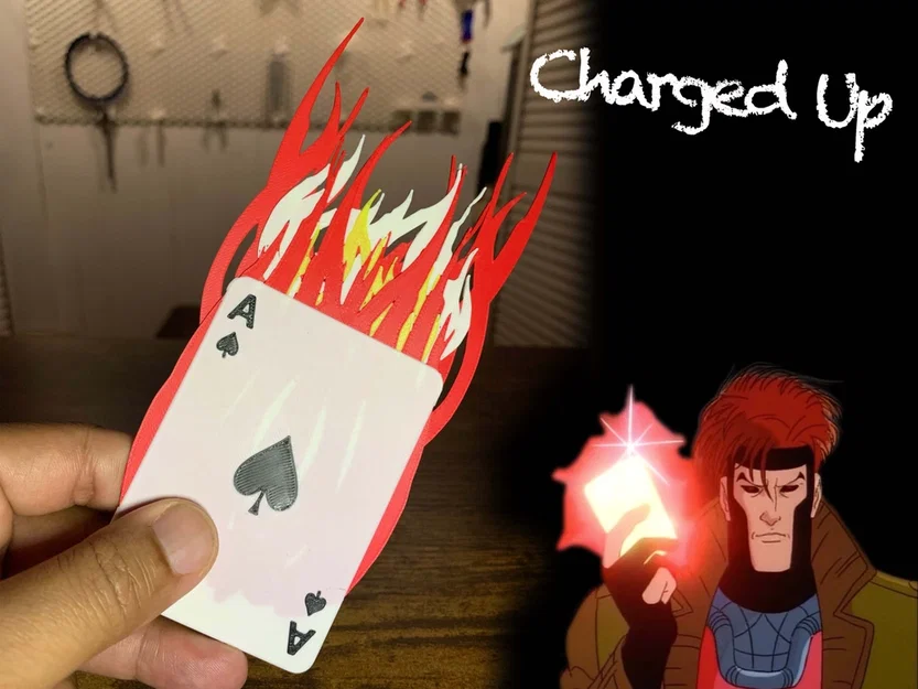Ace of Spades | Charged up | On Fire | Gambit | X-Men - Image 1