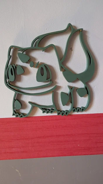 Mô hình treo tường Pokémon Bulbasaur in 3D độc đáo - Image 1