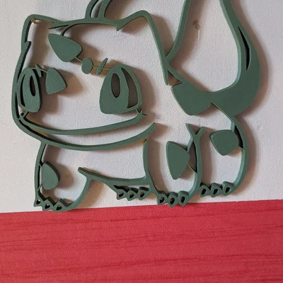 Mô hình treo tường Pokémon Bulbasaur in 3D độc đáo
