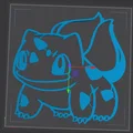 Mô hình treo tường Pokémon Bulbasaur in 3D độc đáo - Thumbnail 2