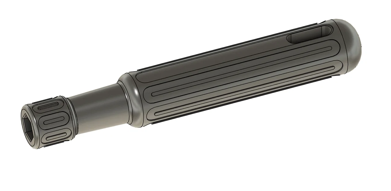 Tay cầm tua vít (Screwdriver Handle) universal cho đầu lục giác 6.35mm - Image 1