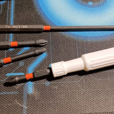 Tay cầm tua vít (Screwdriver Handle) universal cho đầu lục giác 6.35mm