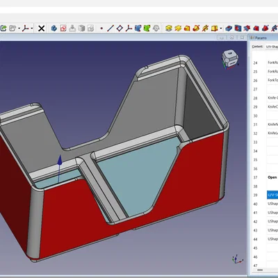 Các khay Gridfinity parametric cho ngăn kéo bếp (Gridfinity-FreeCAD)