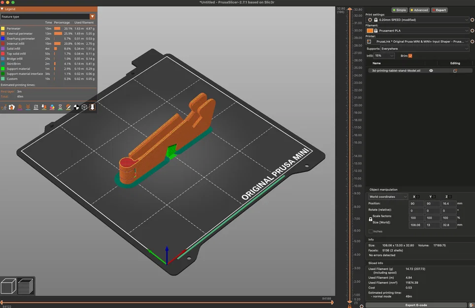 Giá đỡ tablet và điện thoại (printed in place) - Image 5