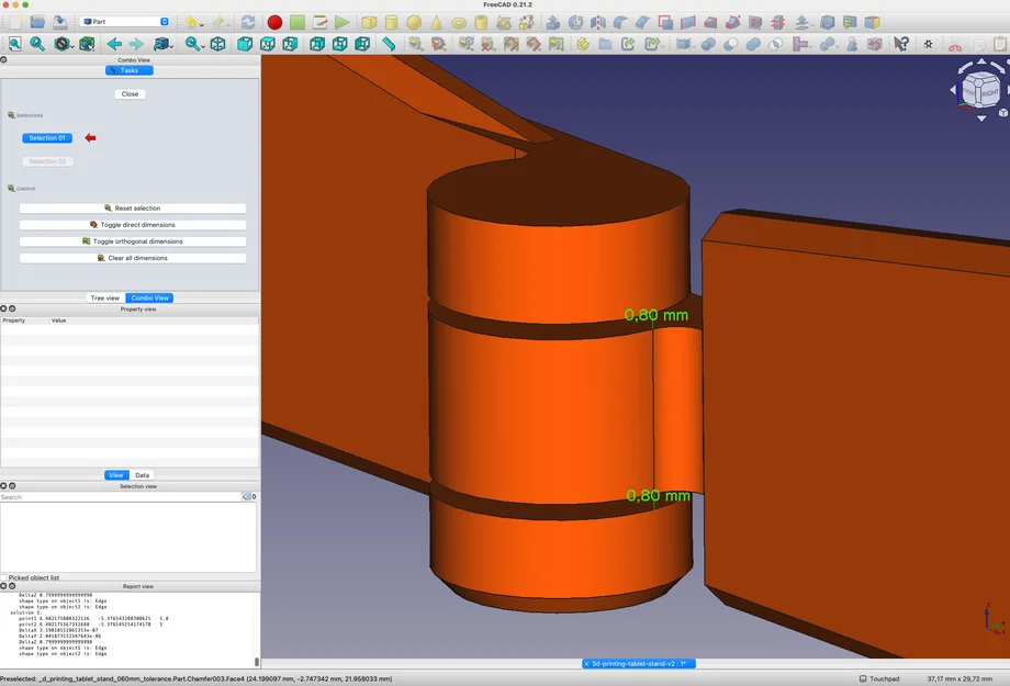 Giá đỡ tablet và điện thoại (printed in place) - Image 17