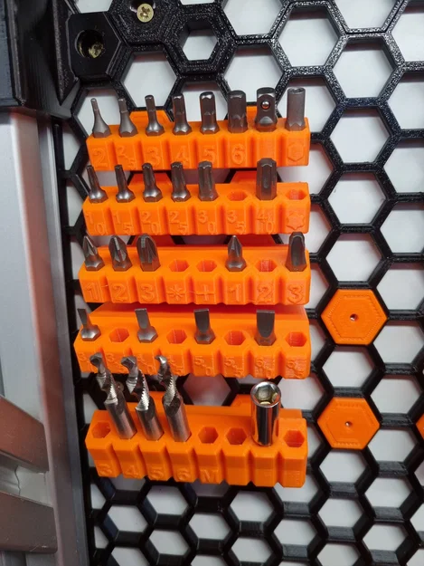 Giá treo mũi vít 3D cho Honeycomb Storage Wall siêu gọn gàng - Image 1