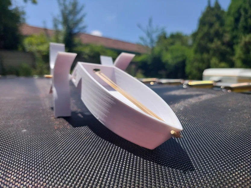 Mô hình thuyền đồ chơi in 3D chạy bằng dây thun thú vị - Image 2