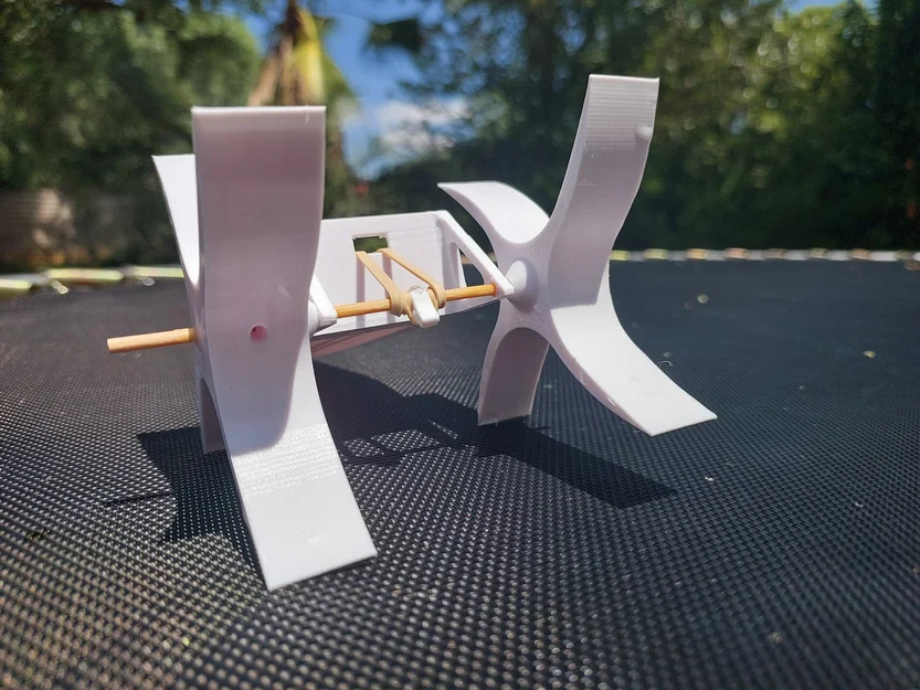 Mô hình thuyền đồ chơi in 3D chạy bằng dây thun thú vị - Image 3