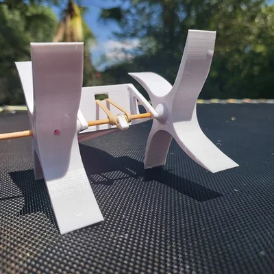 Mô hình thuyền đồ chơi in 3D chạy bằng dây thun thú vị