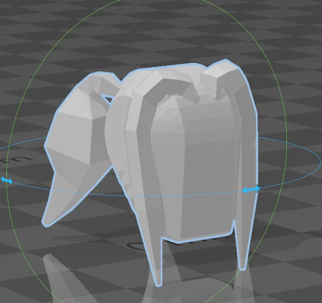 Đầu Dummy13 tóc 2 bên (pigtail) có mái (bangs) - Image 1