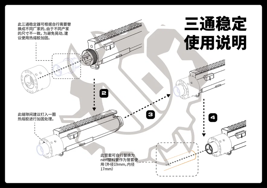 GIRLS’ FRONTLINE ST-AR15 MOD3 Rail (SP-BAR) cho CYMA Gel-Blaster - Image 4