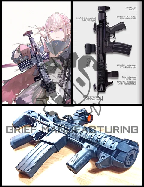GIRLS’ FRONTLINE ST-AR15 MOD3 Rail (SP-BAR) cho CYMA Gel-Blaster - Image 5