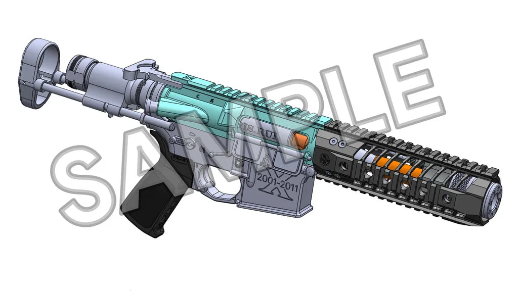 GIRLS’ FRONTLINE ST-AR15 MOD3 Rail (SP-BAR) cho CYMA Gel-Blaster - Image 6