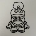 Nghệ thuật treo tường 3D nhân vật Anger (Inside Out) - Thumbnail 1