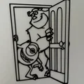 Mô hình tranh treo tường Monsters, Inc. 3D (Bob và Sullivan) - Thumbnail 1