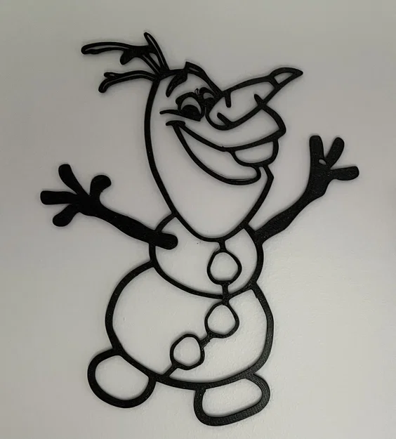 Olaf Wall Art - Mô hình trang trí tường hình người tuyết Frozen - Image 1