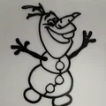 Olaf Wall Art - Mô hình trang trí tường hình người tuyết Frozen - Thumbnail 1