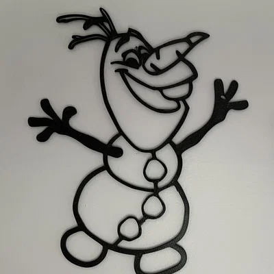Olaf Wall Art - Mô hình trang trí tường hình người tuyết Frozen