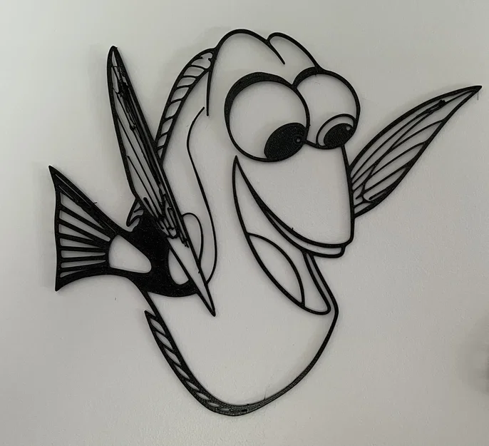 Tranh treo tường 3D hình cá Dory - Mẫu decor trang trí phòng cực xinh - Image 1