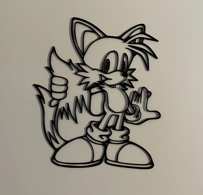 Tranh treo tường 3D nhân vật Tails - Sonic the Hedgehog decor - Image 1