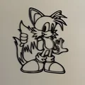Tranh treo tường 3D nhân vật Tails - Sonic the Hedgehog decor - Thumbnail 1