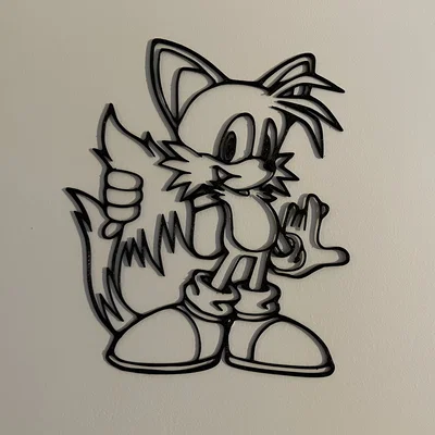 Tranh treo tường 3D nhân vật Tails - Sonic the Hedgehog decor