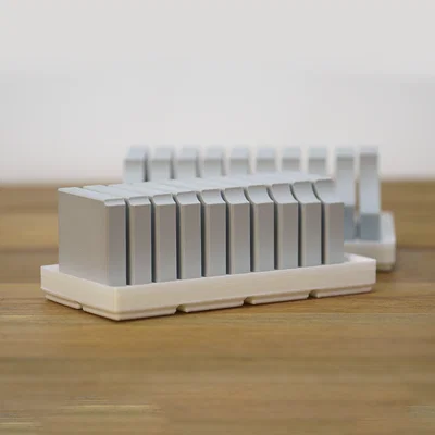 Bộ Fine Fillet Gauge kèm khay Gridfinity tuỳ biến