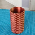 Bình hoa 3D họa tiết vảy cá trang trí độc đáo - Thumbnail 1