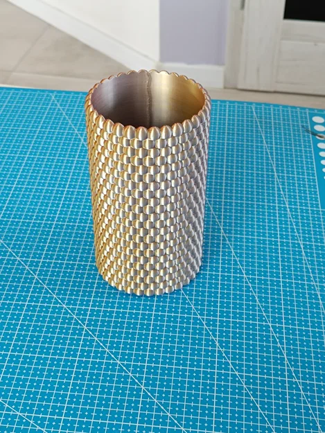 Bình hoa 3D họa tiết vảy cá trang trí độc đáo - Image 6