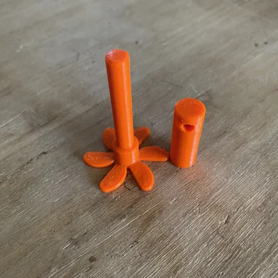 Mô hình tàu ngầm chạy bằng dây thun (Rubberband Submarine) in 3D