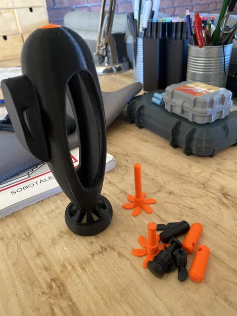 Mô hình tàu ngầm chạy bằng dây thun (Rubberband Submarine) in 3D - Image 2