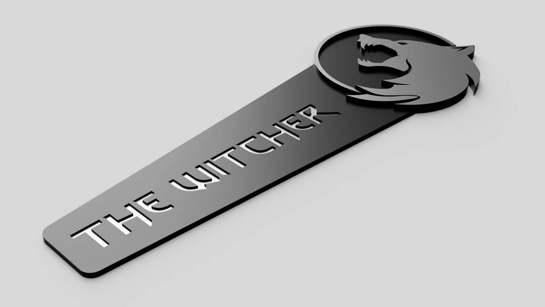 Kẹp sách (Bookmark) The Witcher in 3D cực chất cho fan hâm mộ - Image 1