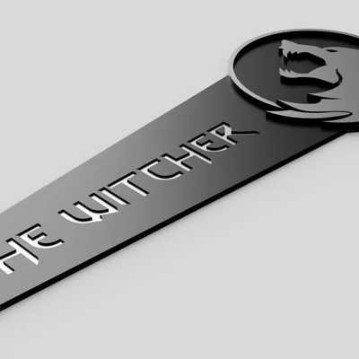 Kẹp sách (Bookmark) The Witcher in 3D cực chất cho fan hâm mộ