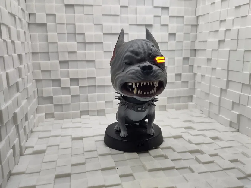 Cyberdog Bobblehead – Bobblehead Cyberpunk 2077 có LED - Image 2