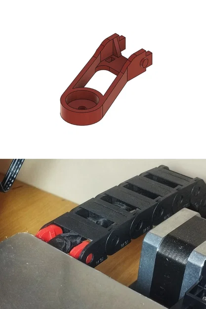 Pát Đỡ Cable Chain Heat Bed cho Ender 3 (Ender 3 Cable Chain Heat Bed Bracket) - Image 1