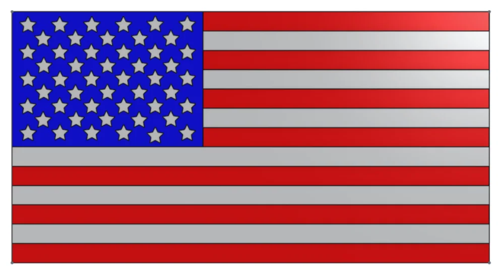 Mô hình nam châm cờ Mỹ (American Flag Magnet) in 3D cực đẹp - Image 1