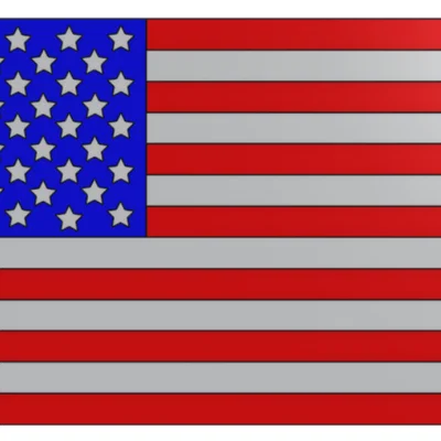 Mô hình nam châm cờ Mỹ (American Flag Magnet) in 3D cực đẹp