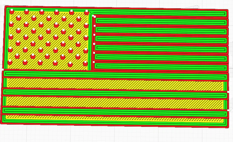 Mô hình nam châm cờ Mỹ (American Flag Magnet) in 3D cực đẹp - Image 3