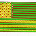 Mô hình nam châm cờ Mỹ (American Flag Magnet) in 3D cực đẹp - Thumbnail 3